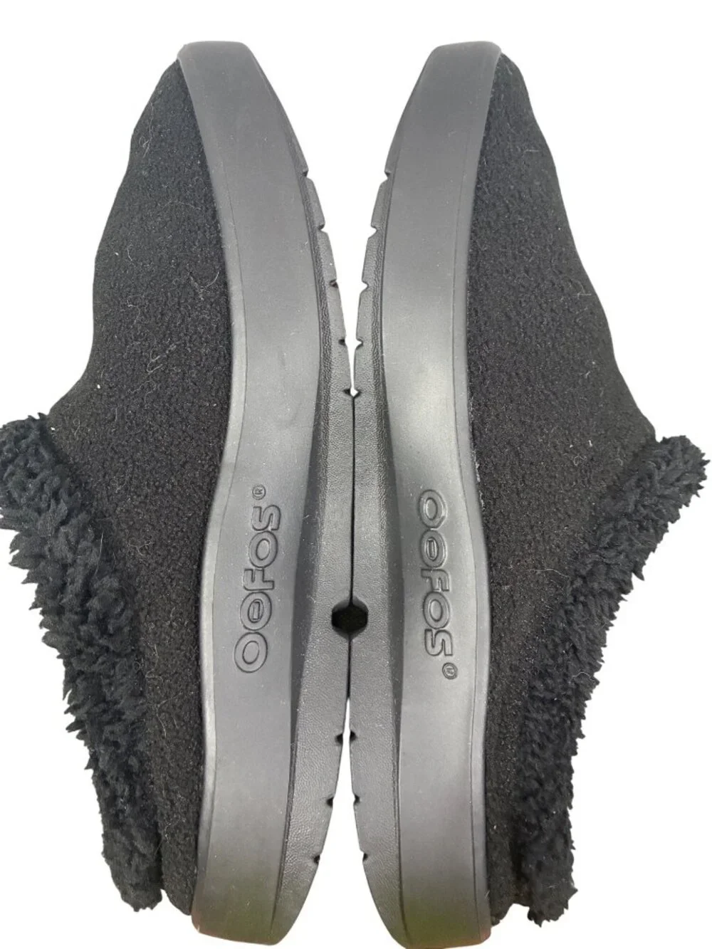 OOFOS OOcoozie Mule Mens Black Slip-On Shoes Size M8/EU 41